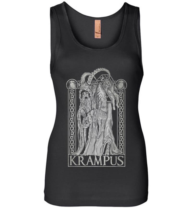 Krampus Gruss Von Krampus Dark Gothic Christmas Women Jersey Tank Top