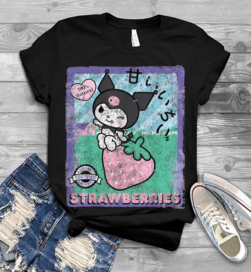 Kuromi Strawberry Picking Strawberries Farm Men T-shirt