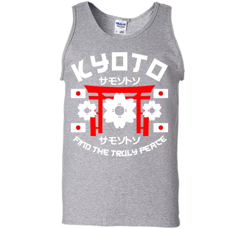 Inktee Store - Kyoto Find The Truly Peace Men Tank Top Image
