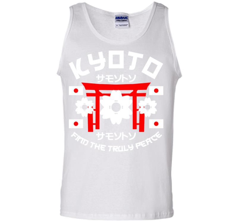 Inktee Store - Kyoto Find The Truly Peace Men Tank Top Image