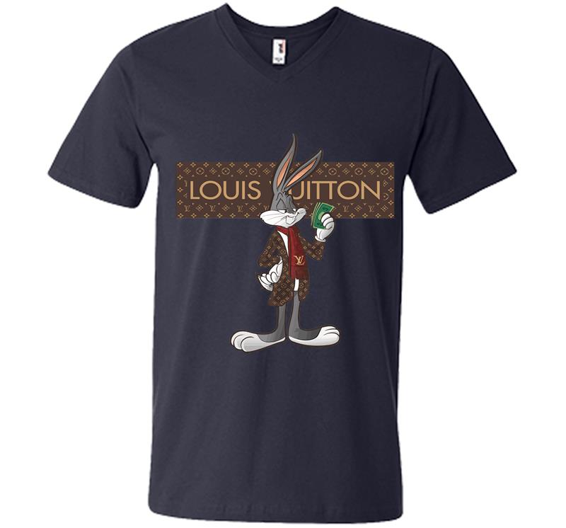 Inktee Store - Lv Bugs Bunny V-Neck T-Shirt Image
