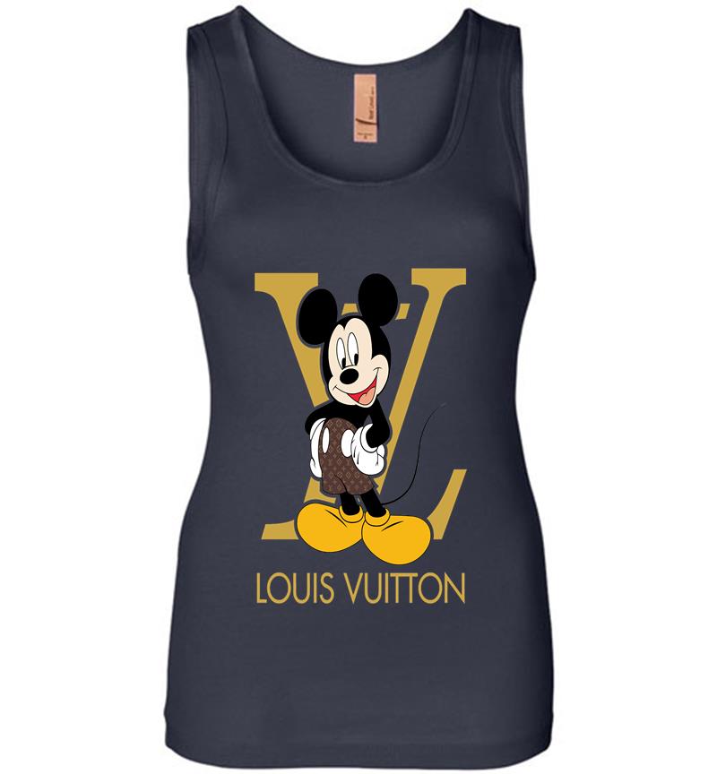 Inktee Store - Lv Mickey Mouse Women Jersey Tank Top Image