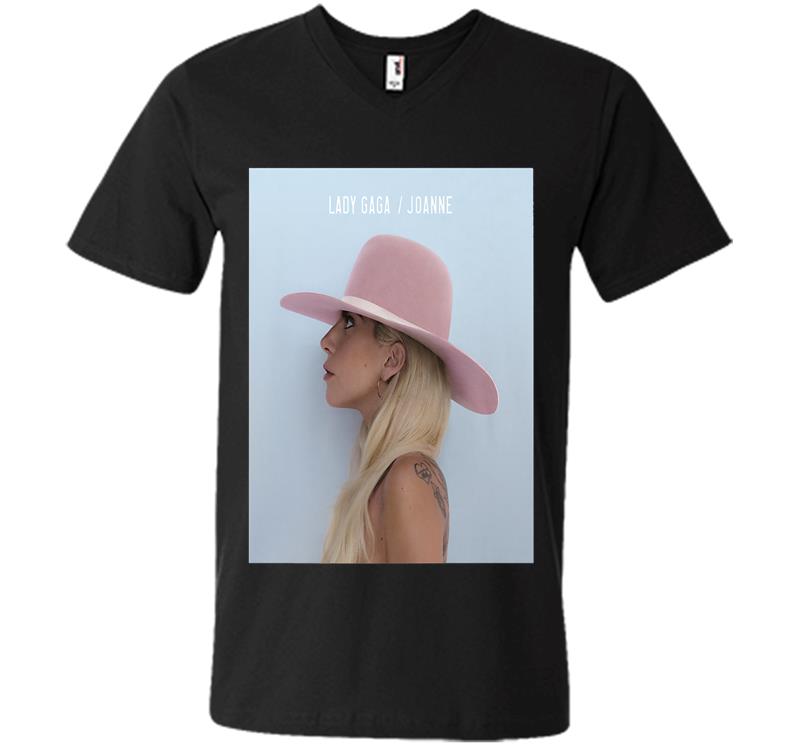 Lady Gaga Official Joanne Album Art Premium V-neck T-shirt
