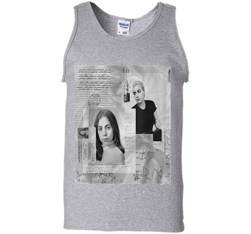 Inktee Store - Lady Gaga Official Joanne White Photo Mens Tank Top Image