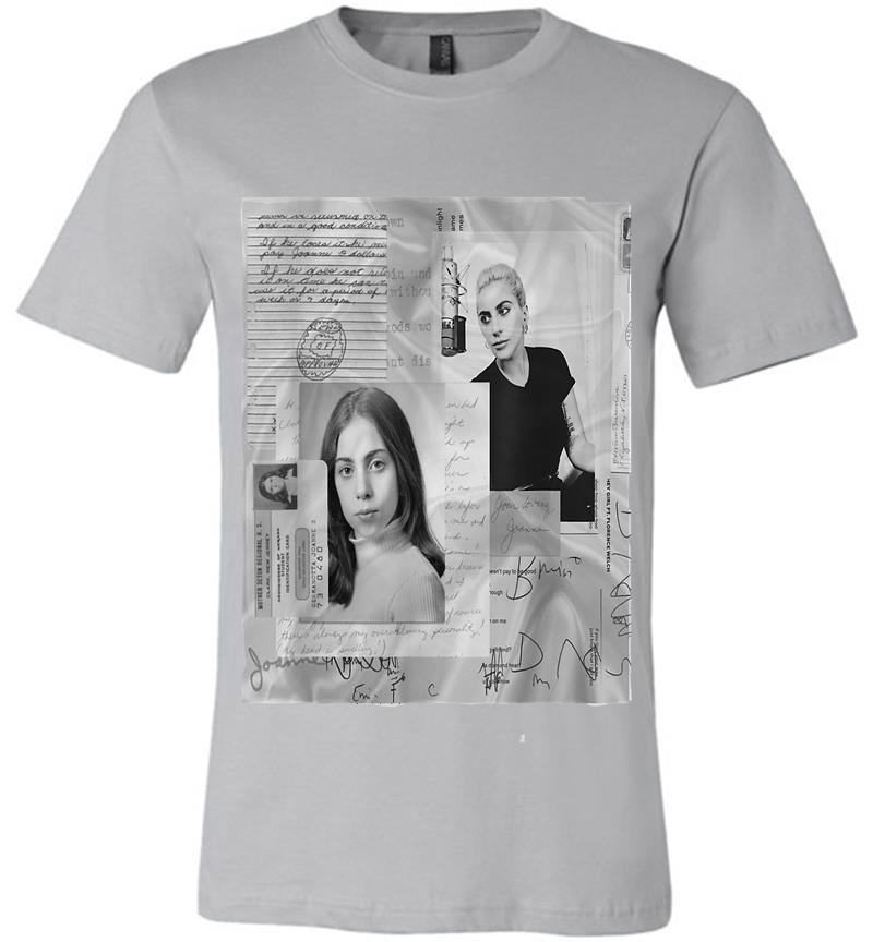 Inktee Store - Lady Gaga Official Joanne White Photo Premium T-Shirt Image