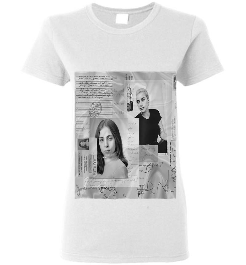 Inktee Store - Lady Gaga Official Joanne White Photo Womens T-Shirt Image