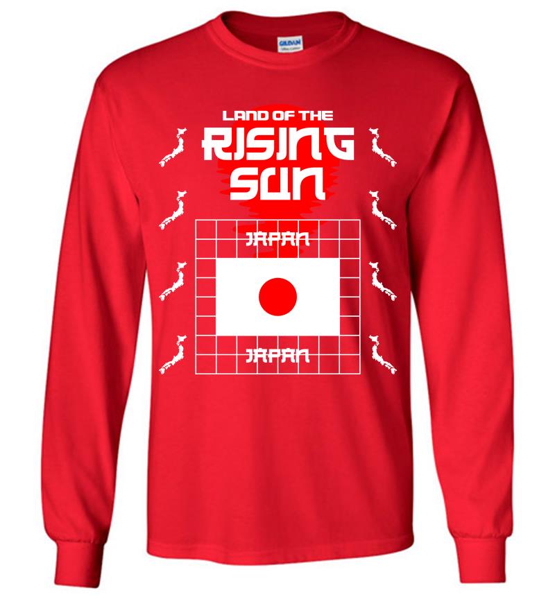 Inktee Store - Land Of The Rising Sun Long Sleeve T-Shirt Image