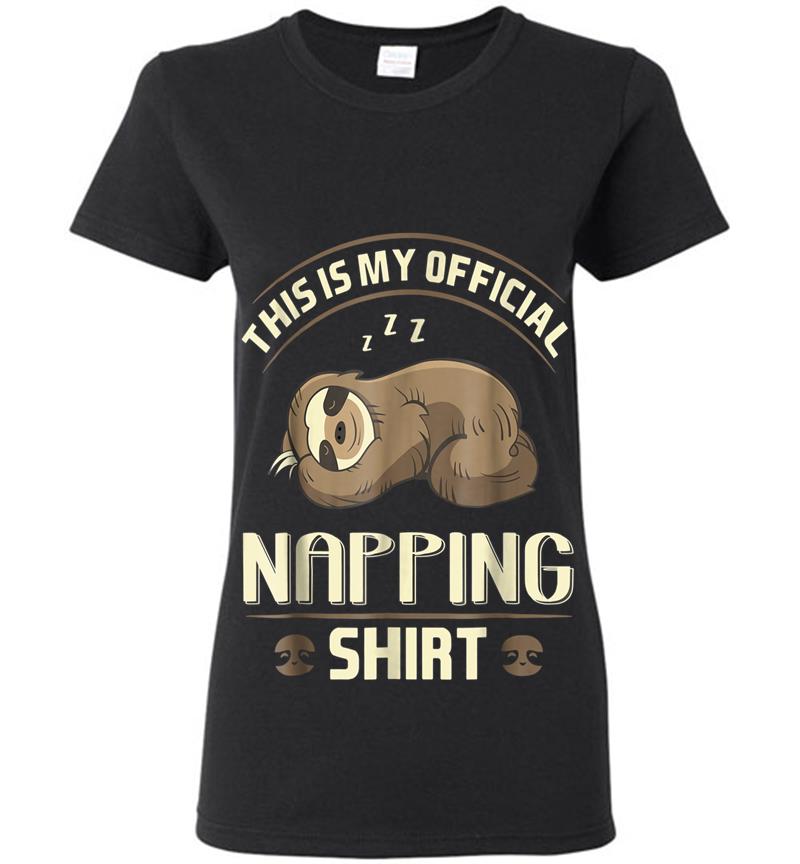 Lazy Baby Sloth Official Napping Womens T-shirt