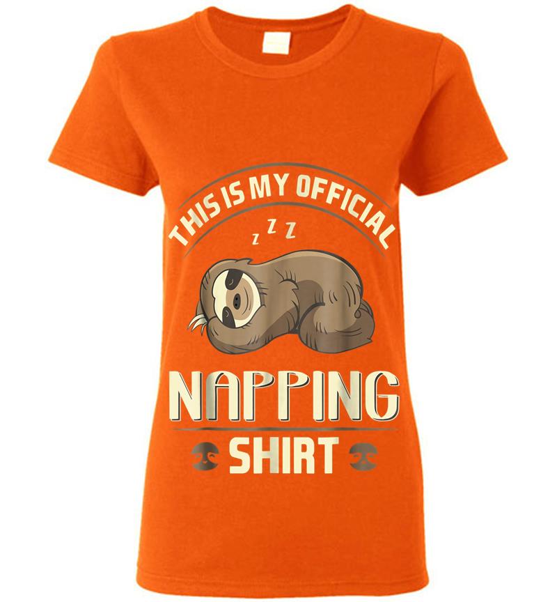 Inktee Store - Lazy Baby Sloth Official Napping Womens T-Shirt Image