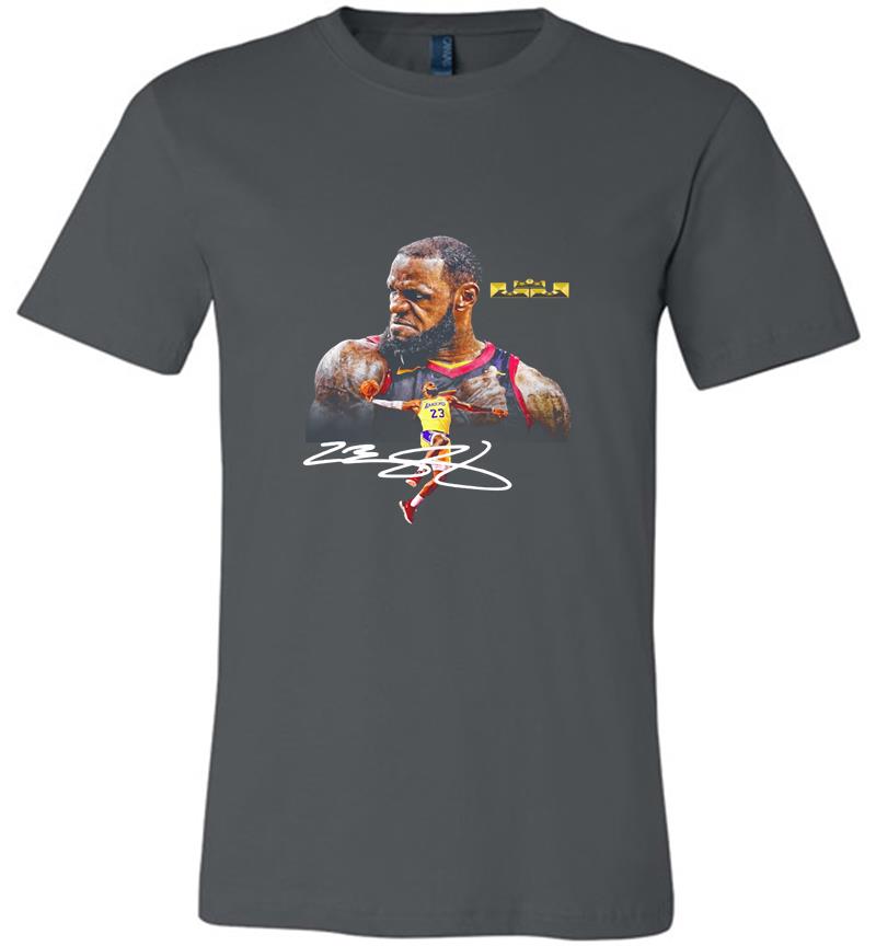 Lebron James Los Angeles Lakers Signature Premium T-Shirt