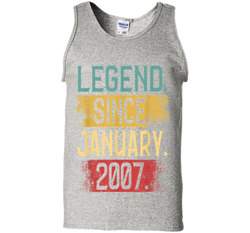 Legend Since January 2007 13th Birthday Boys S Mens Tank Top