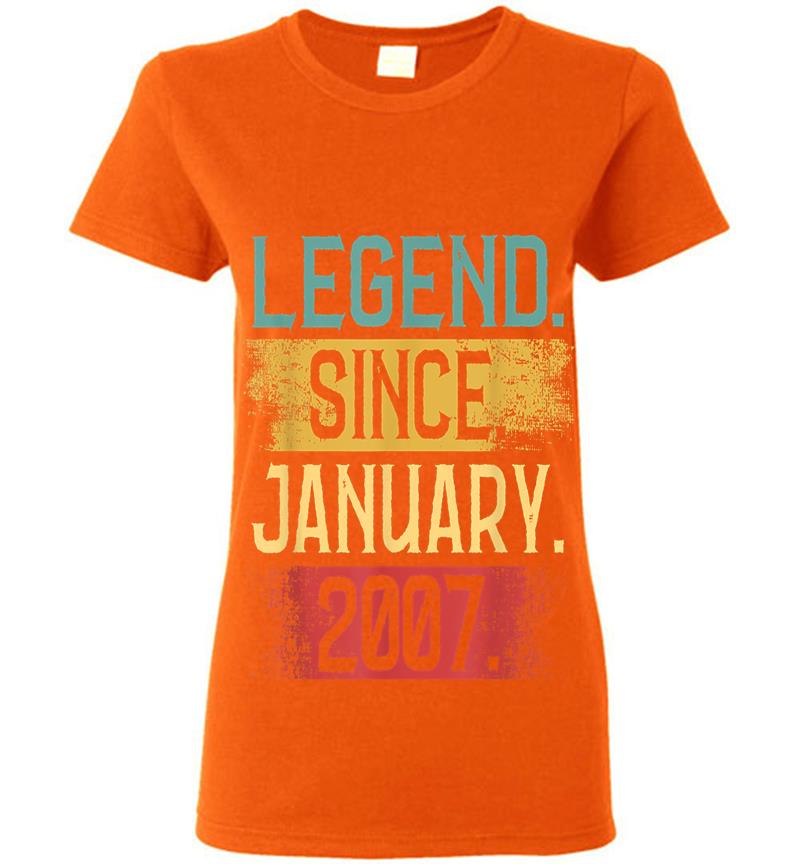 Inktee Store - Legend Since January 2007 13Th Birthday Boys S Womens T-Shirt Image