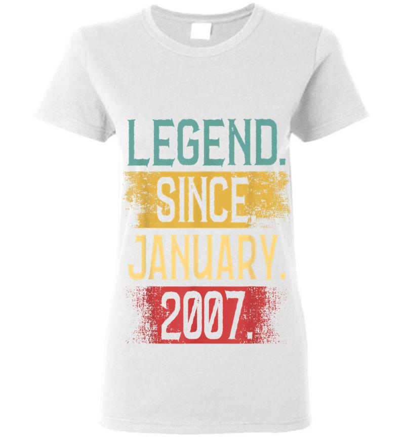 Inktee Store - Legend Since January 2007 13Th Birthday Boys S Womens T-Shirt Image