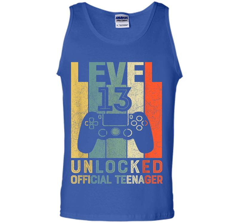 Inktee Store - Level 13 Unlocked Official Nager 13 Birthday Mens Tank Top Image