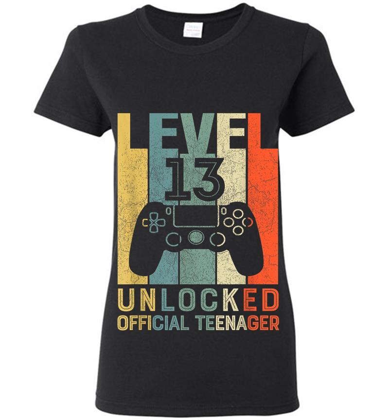 Level 13 Unlocked Official Nager 13 Birthday Womens T-shirt