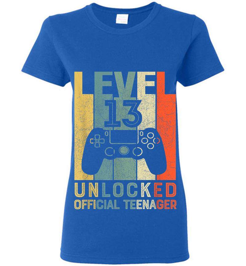 Inktee Store - Level 13 Unlocked Official Nager 13 Birthday Womens T-Shirt Image