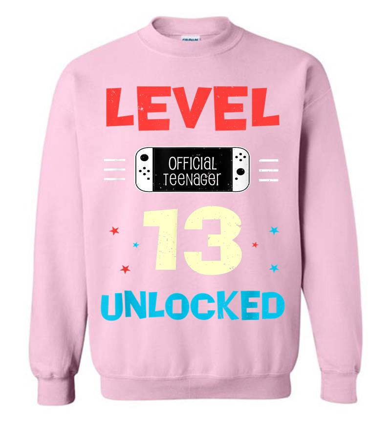 Inktee Store - Level 13 Unlocked Official Nager 13Th Birthday Gamer Sweatshirt Image