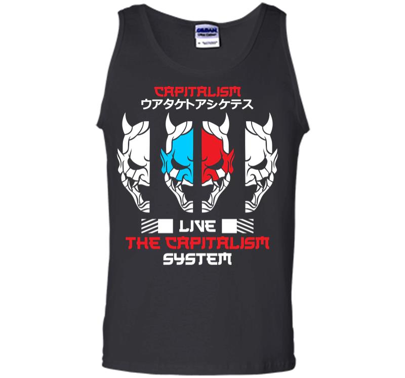 Live The Capitalism System Men Tank Top