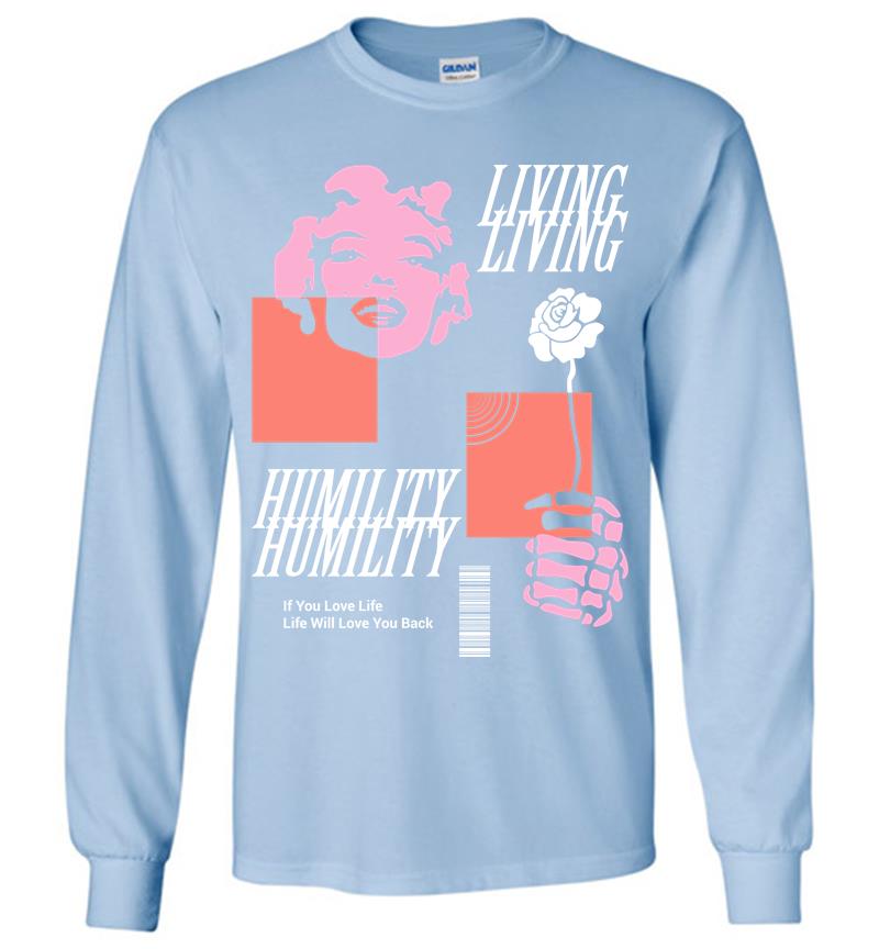 Inktee Store - Living Humility Long Sleeve T-Shirt Image