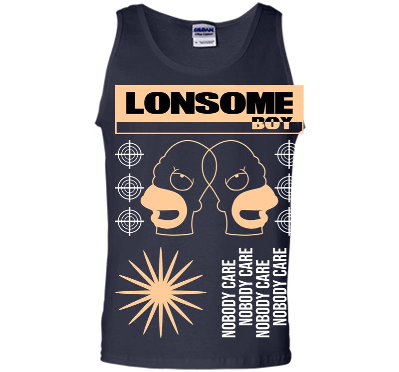 Inktee Store - Lonesome Boy No Body Care Men Tank Top Image