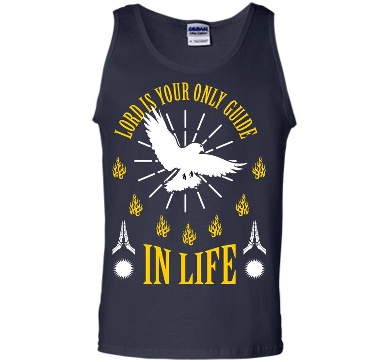 Inktee Store - Lord Is Your Only Guide Men Tank Top Image