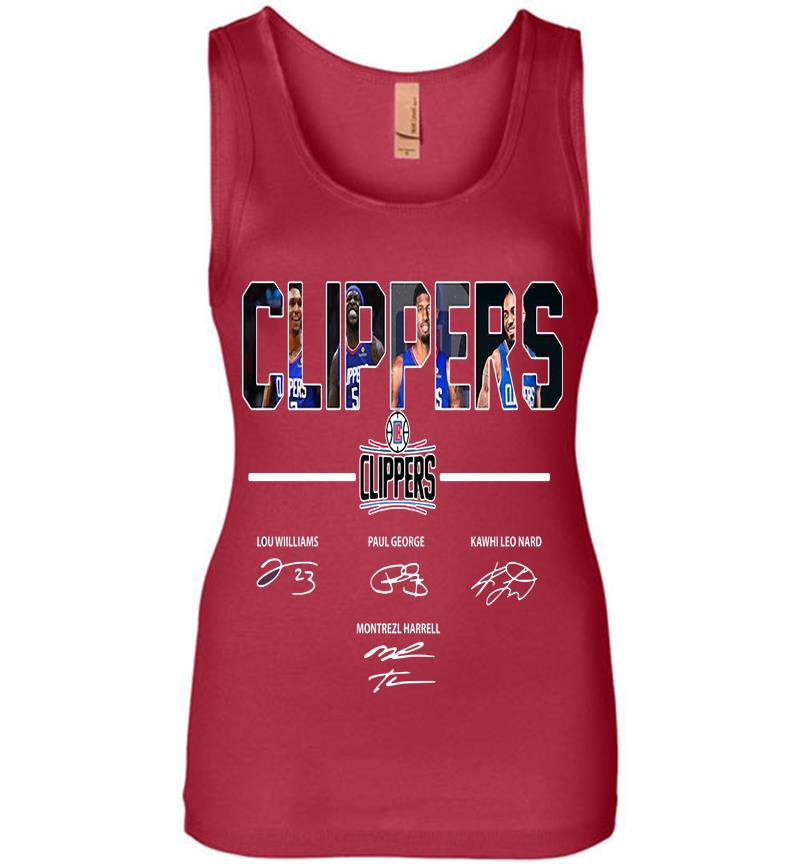 Inktee Store - Los Angeles Clippers Basketball Team Signature Womens Jersey Tank Top Image