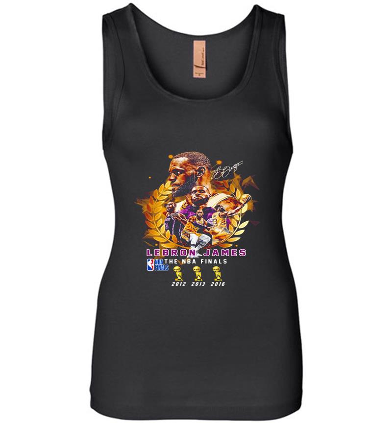 Los Angeles Lakers Lebron James Signature 3Rd The Nba Finals Womens Jersey Tank Top
