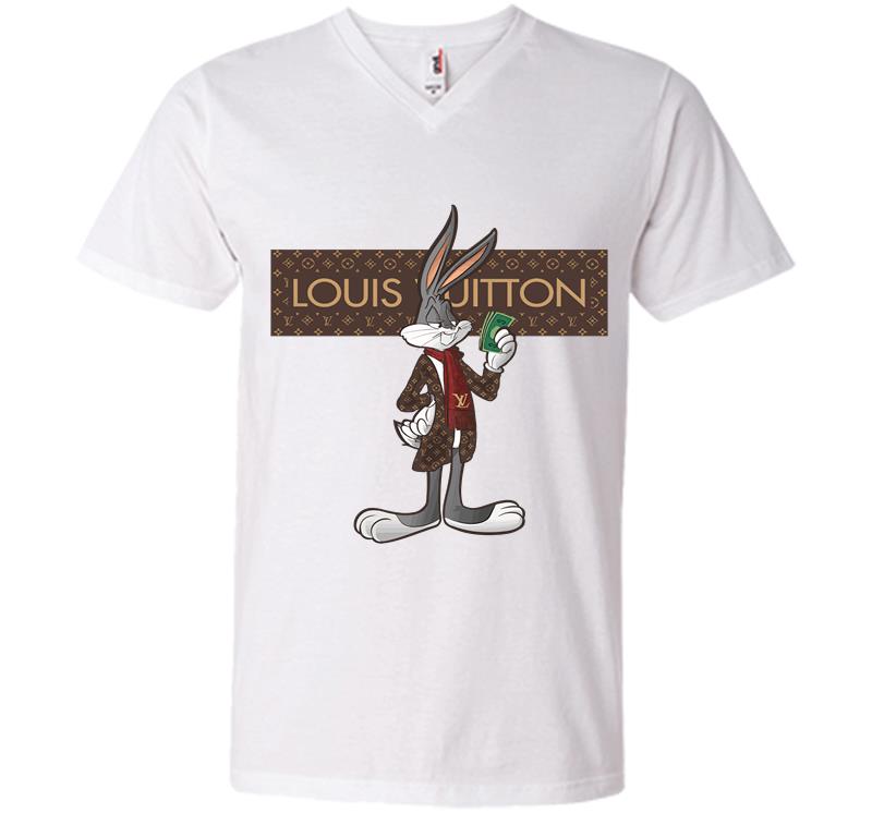 Inktee Store - Louis Vuitton Bugs Bunny Stay Stylish V-Neck T-Shirt Image