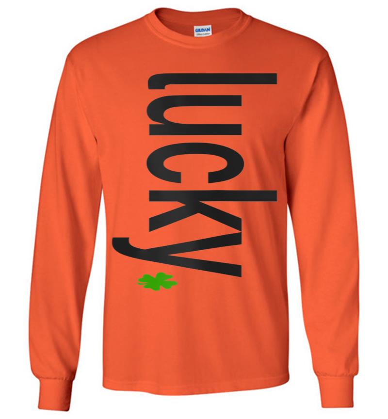 Inktee Store - Lucky Clover Crew Neck Summer Long Sleeve T-Shirt Image