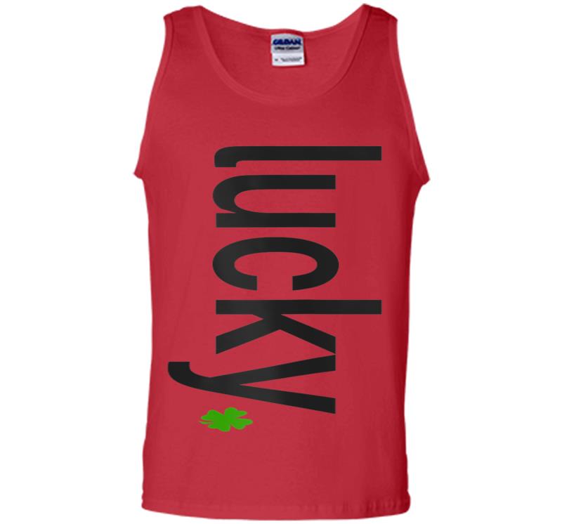 Inktee Store - Lucky Clover Crew Neck Summer Mens Tank Top Image
