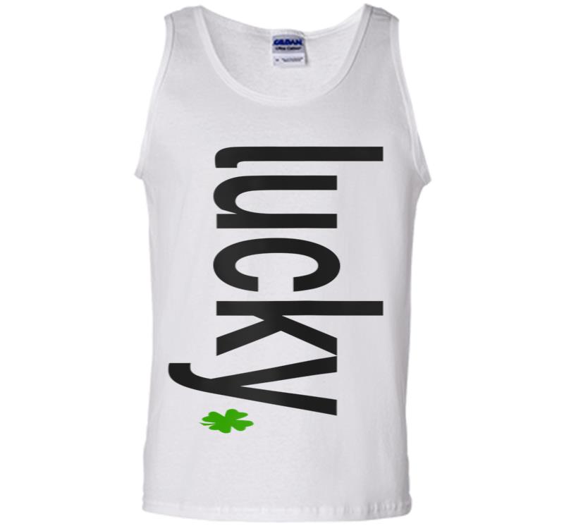 Inktee Store - Lucky Clover Crew Neck Summer Mens Tank Top Image