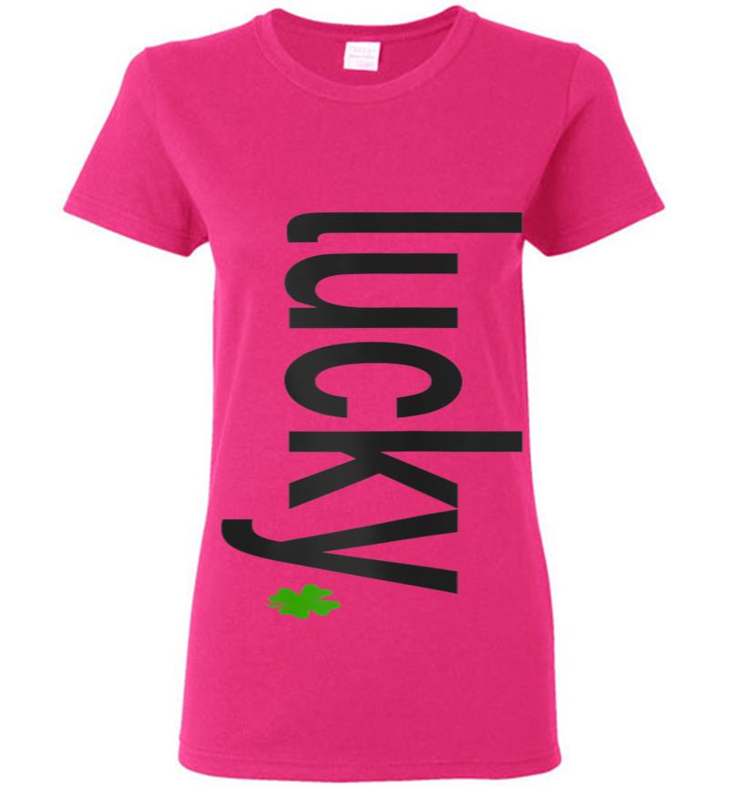 Inktee Store - Lucky Clover Crew Neck Summer Womens T-Shirt Image