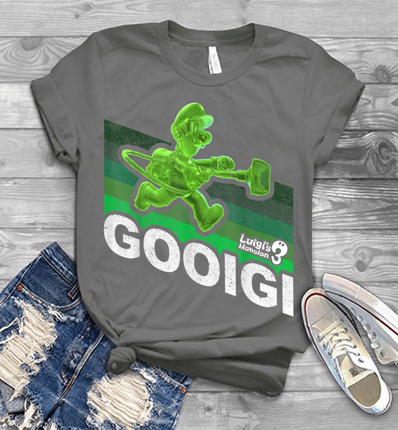Inktee Store - Luigi'S Mansion 3 Gooigi Retro Line Mens T-Shirt Image