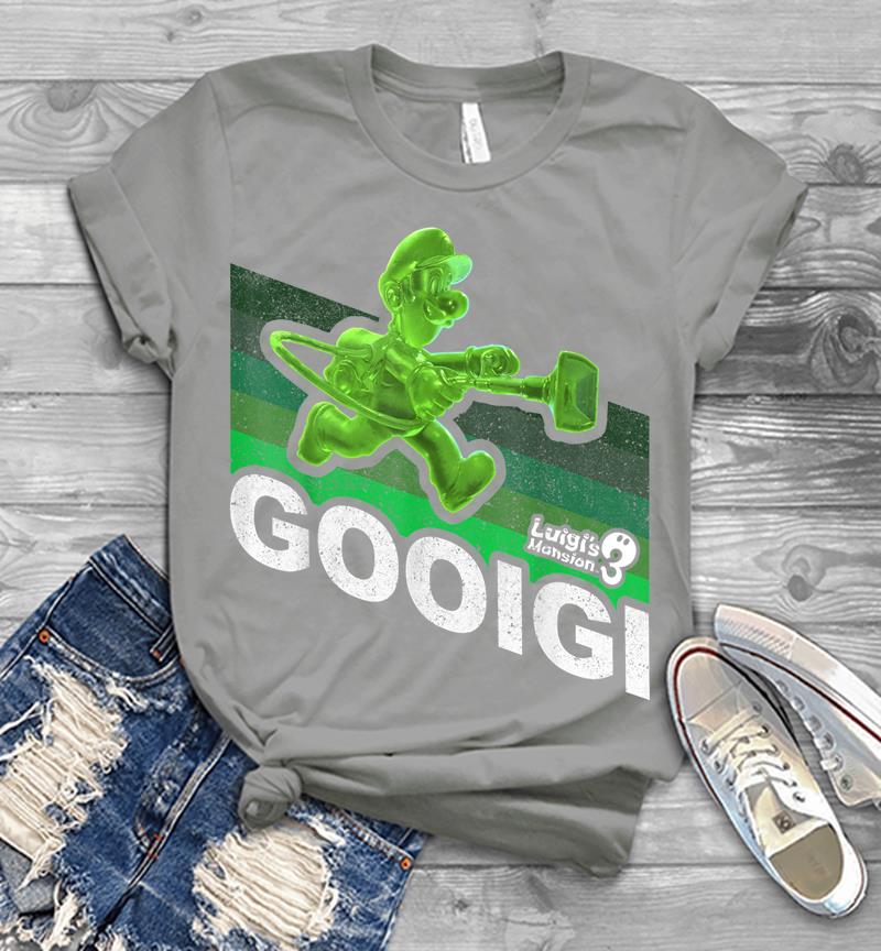 Inktee Store - Luigi'S Mansion 3 Gooigi Retro Line Mens T-Shirt Image