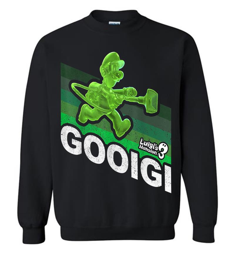 Luigi'S Mansion 3 Gooigi Retro Line Sweatshirt