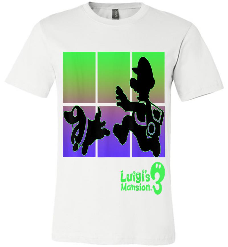  Luigi's Mansion 3 Luigi And Polterpup Silhouette T