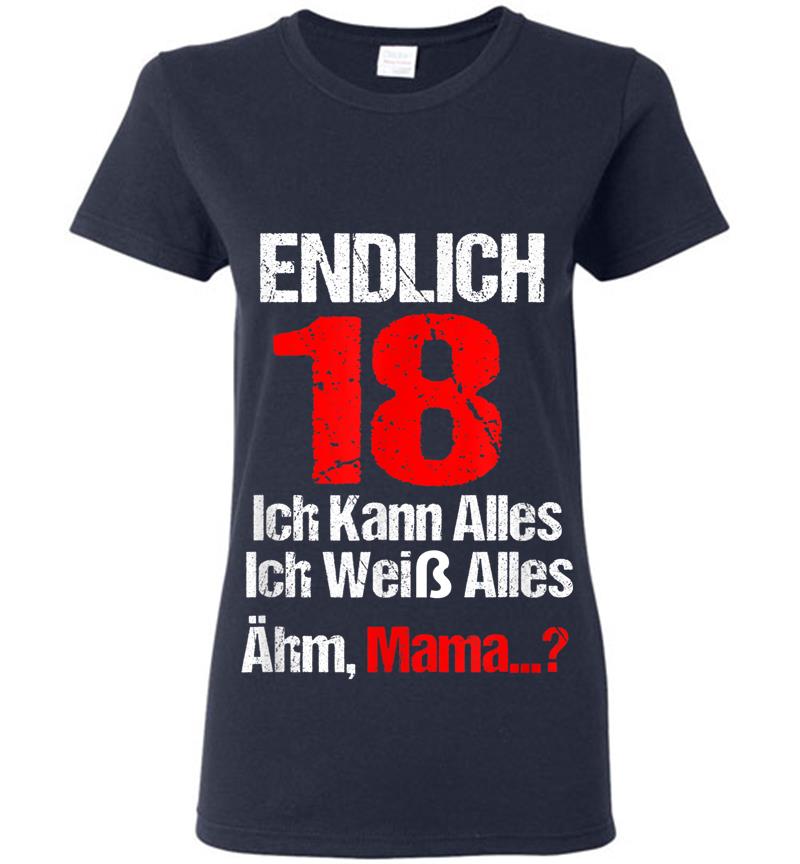 Inktee Store - Lustiges Endlich 18 Geburtstag Ich Kann Alles Ich Wei Alles Womens T-Shirt Image