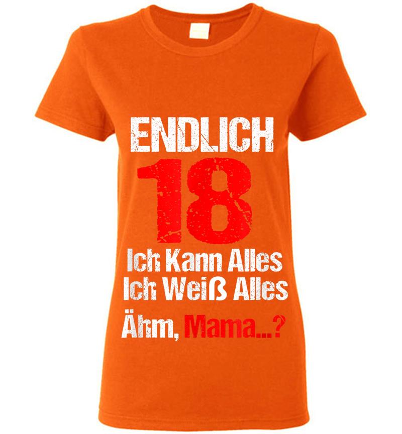 Inktee Store - Lustiges Endlich 18 Geburtstag Ich Kann Alles Ich Wei Alles Womens T-Shirt Image