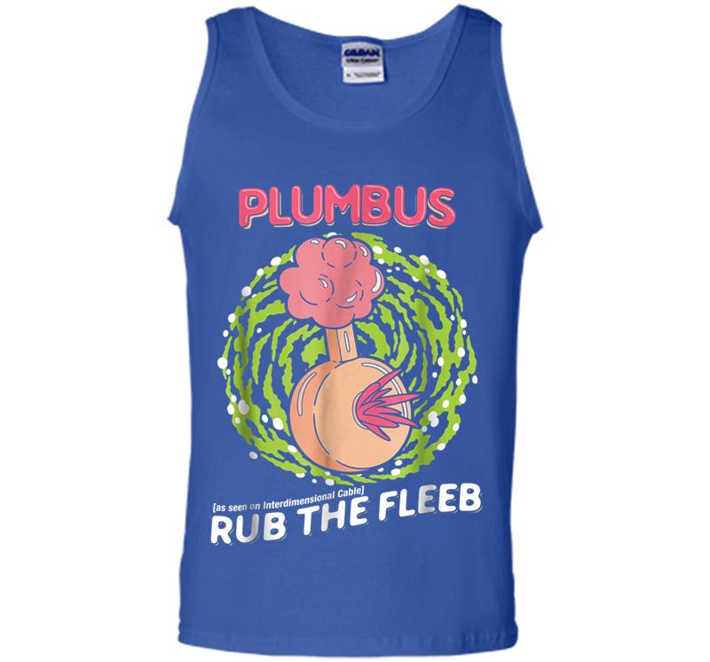 Inktee Store - Mademark X Rick And Morty - Plumbus - Rub The Fleeb Mens Tank Top Image