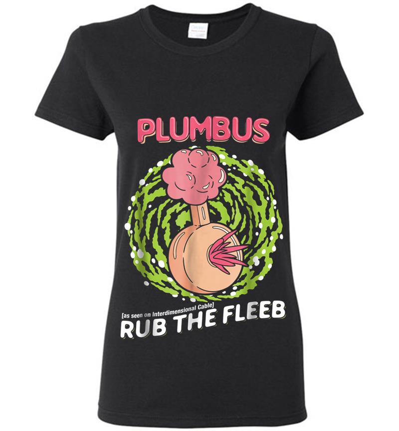 Mademark X Rick And Morty - Plumbus - Rub The Fleeb Womens T-shirt