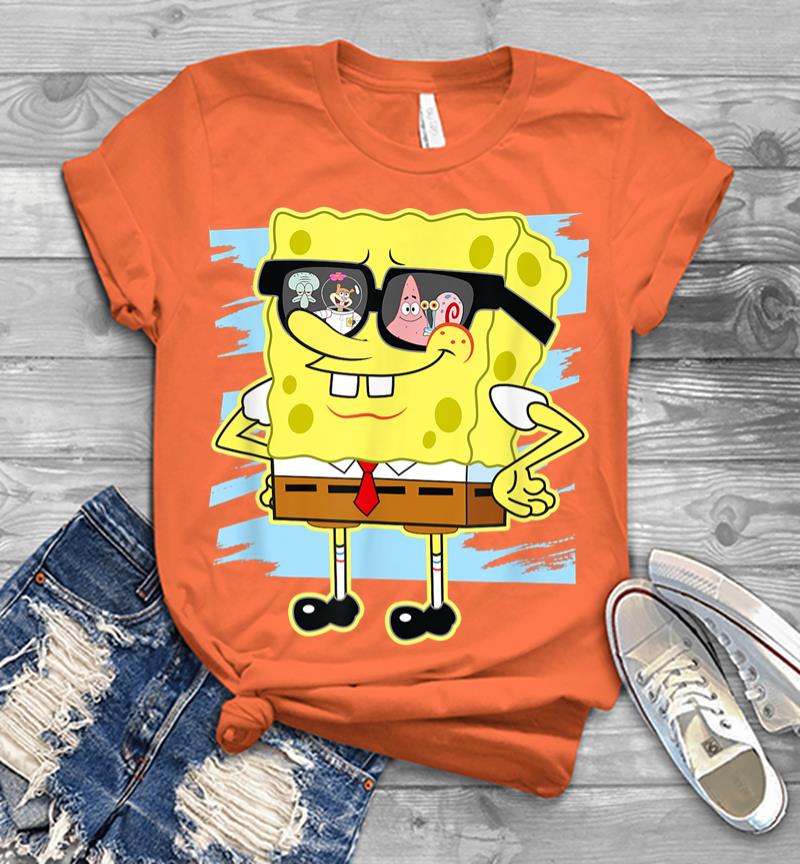 Inktee Store - Mademark X Spongebob Squarepants Spongebob Reflection In Sunglasses Men T-Shirt Image