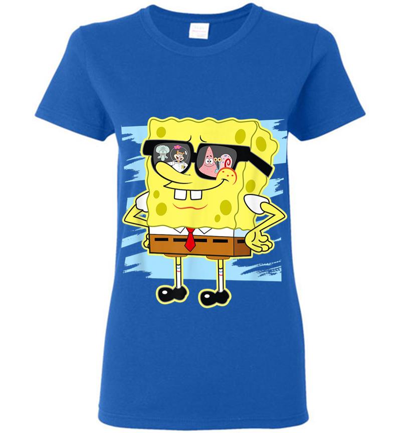 Inktee Store - Mademark X Spongebob Squarepants Spongebob Reflection In Sunglasses Women T-Shirt Image