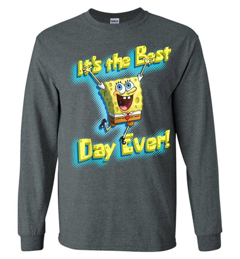 Inktee Store - Mademark X Spongebob Squarepants Spongebob Squarepants Its The Best Day Ever Long Sleeve T-Shirt Image