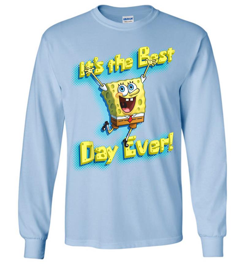 Inktee Store - Mademark X Spongebob Squarepants Spongebob Squarepants Its The Best Day Ever Long Sleeve T-Shirt Image