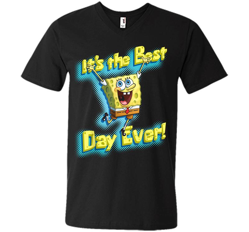 Mademark X SpongeBob SquarePants SpongeBob SquarePants Its The Best Day Ever V-neck T-shirt