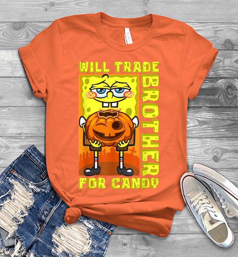 Inktee Store - Mademark X Spongebob Squarepants Spongebob Will Trade Brother For Candy Funny Halloween Gift Men T-Shirt Image