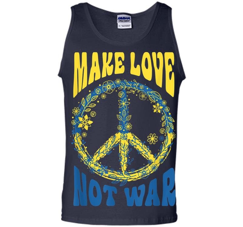 Inktee Store - Make Love Not War Support Ukraine Men Tank Top Image