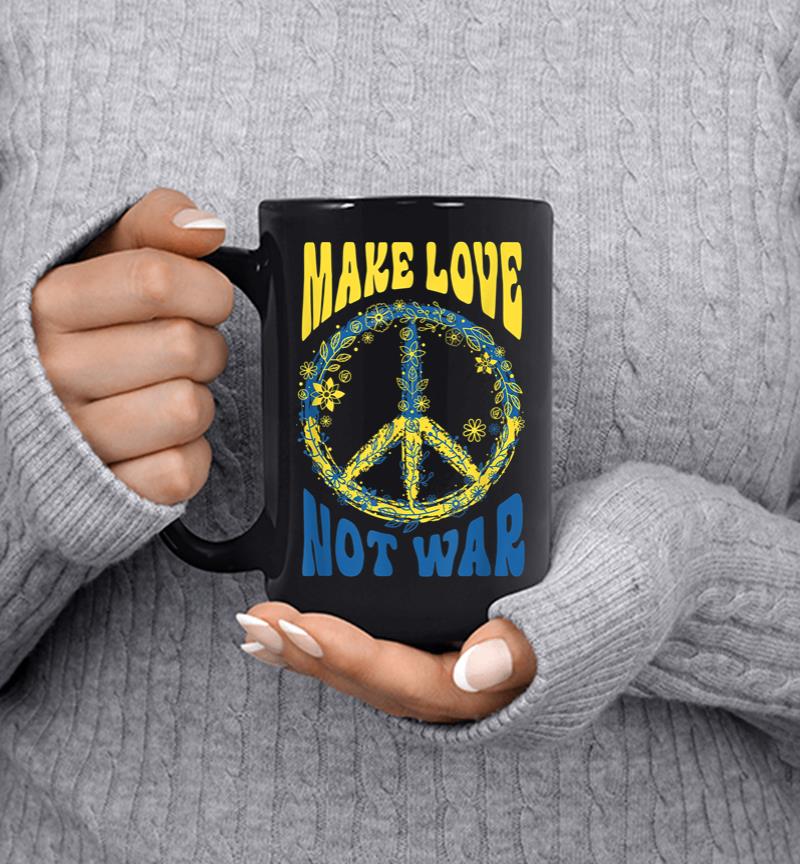Make Love Not War Support Ukraine Mug