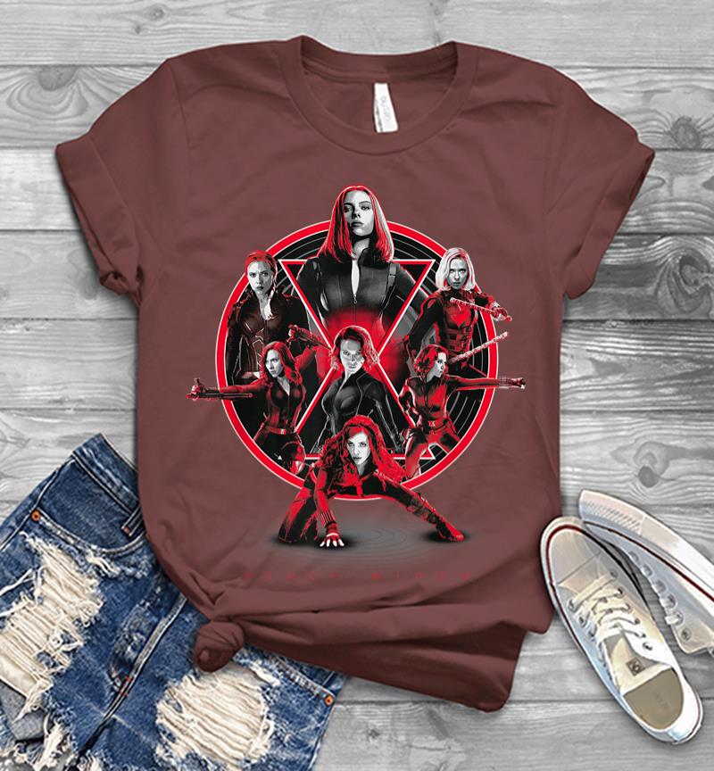 Inktee Store - Marvel Avengers Black Widow Multiplied Men T-Shirt Image
