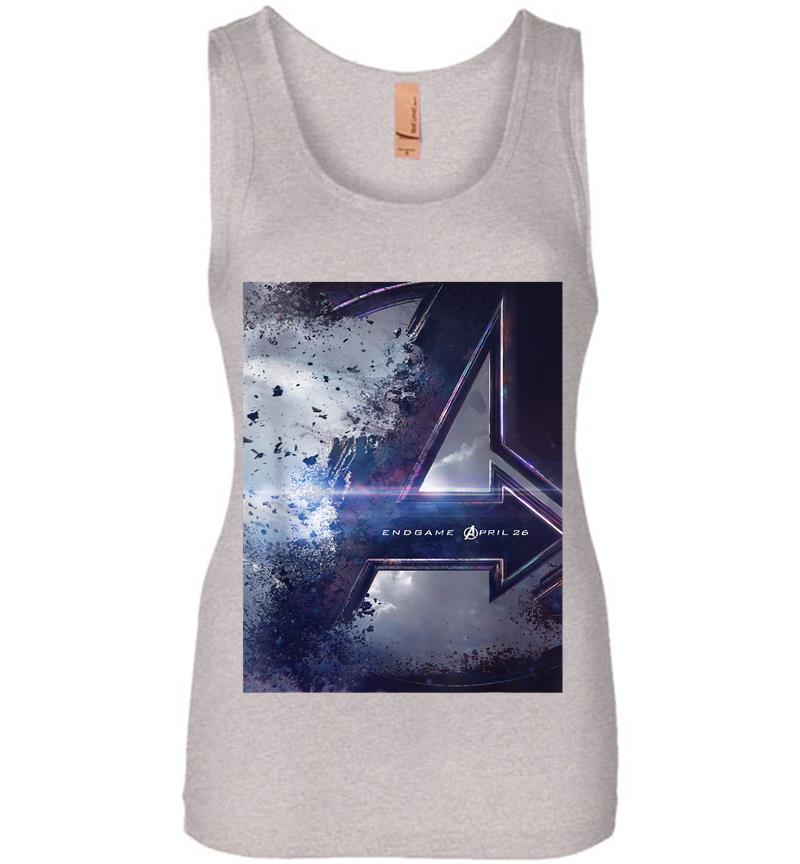 Inktee Store - Marvel Avengers Endgame Movie Poster Graphic Womens Jersey Tank Top Image